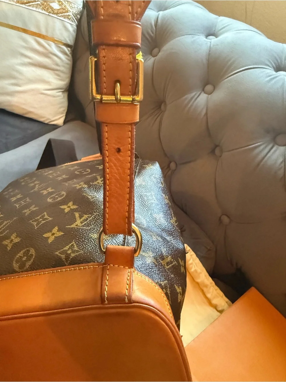 LOUIS VUITTON Monogram Canvas Montsouris GM Backpack Bag with COA and dust bag
